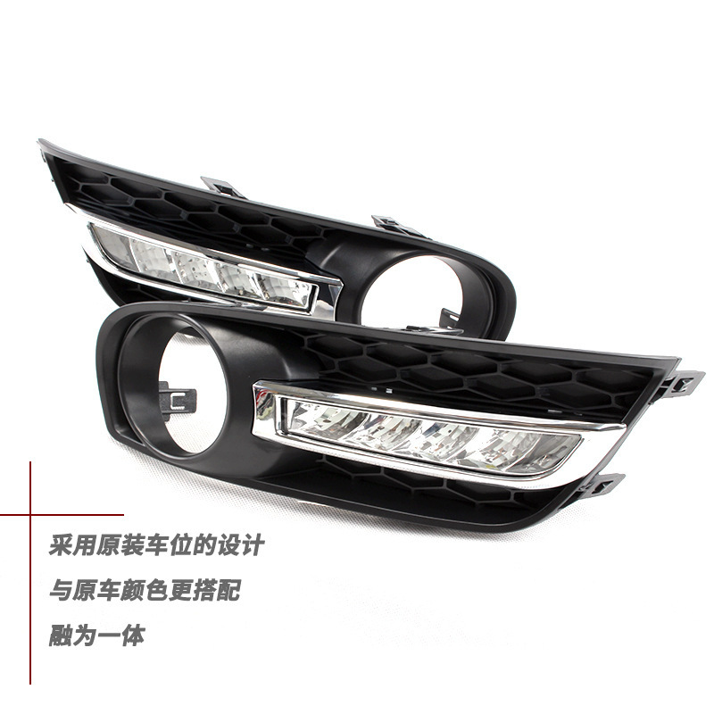 Aplicable a 11 / 12 / 13 / 14 / 15 modelo de montaje de lámpara de niebla LED modificada LED lámpara de barra de luz diurna