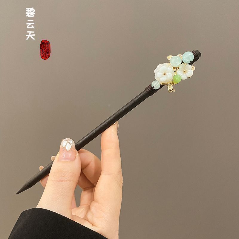 Nuevo estilo chino pinzas de cabello adornamiento de cabello imitación de jade Han vestidos antiguos pinzas de estilo chino al por mayor tocadillos acrílicos pinzas de cabello