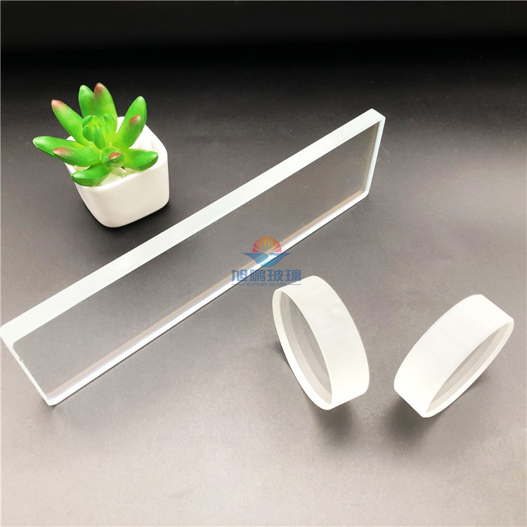 定制20mm钢化高硼硅石英视镜玻璃方片圆片 高温高压防爆视镜玻璃