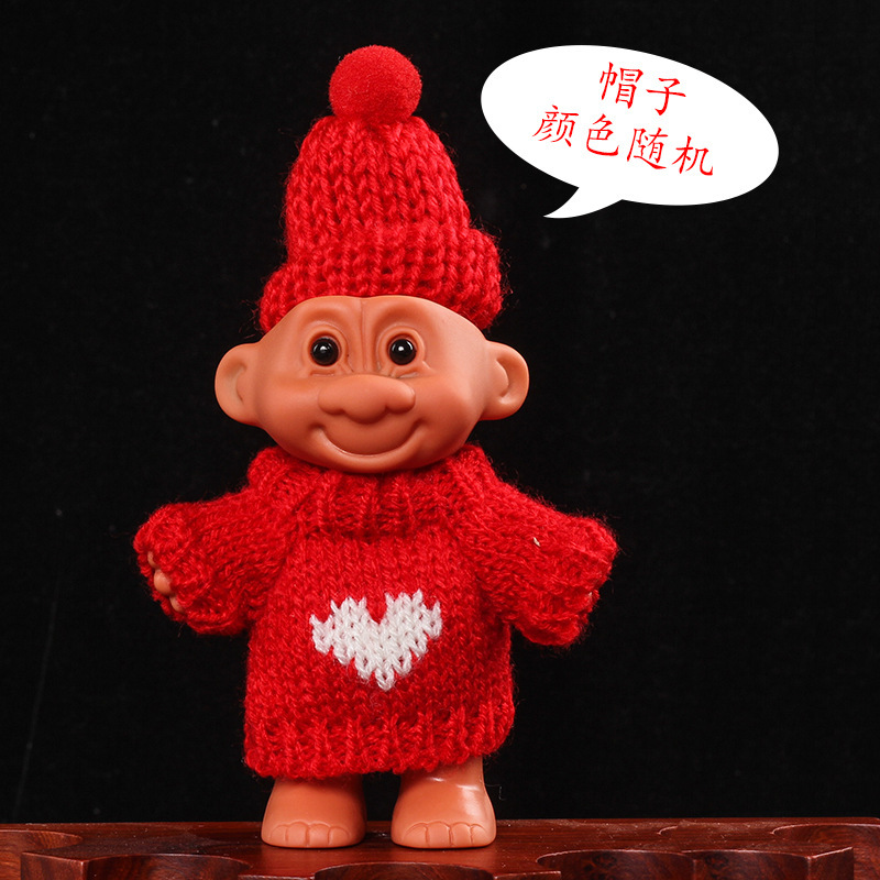 Encendedor suéter retro 90s sombrero troll muñeca dulce cool chica bungee cubierta de cigarrillos de silicona