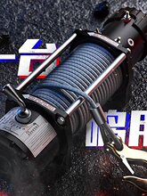 电动绞盘12v越野车牵引遥控绞盘电动葫芦小型卷扬机24v车载吊机