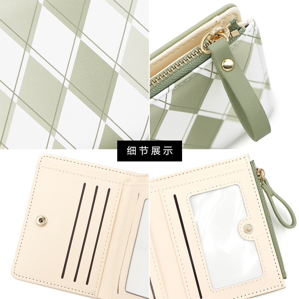 Nuevo tipo de billetera corta para mujeres de alto valor japonés de gran capacidad de cambio doble billetera de tarjetas cartera mayorista