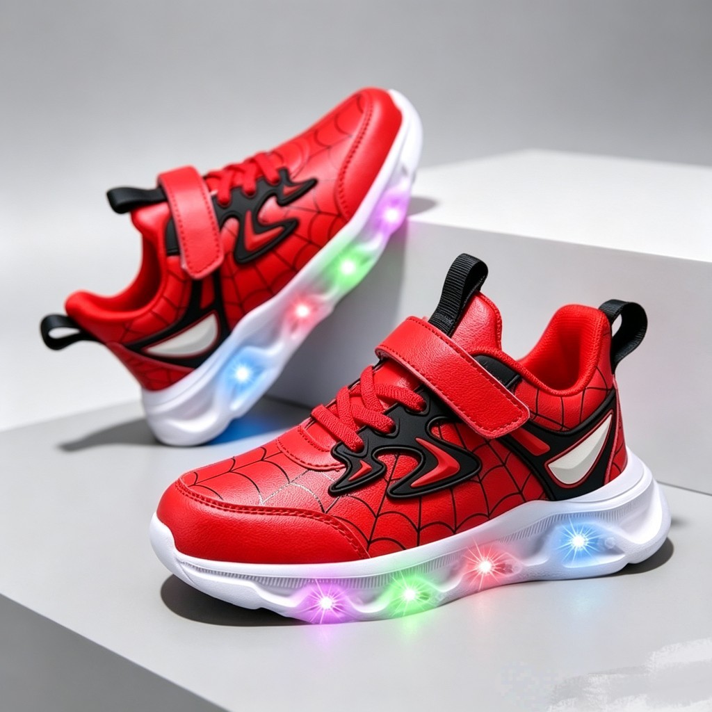 New Soft Sole Fashionable Spring and Autumn Cartoon Korean Style Sneakers 2025 Boys' Cross-Border Running Shoes