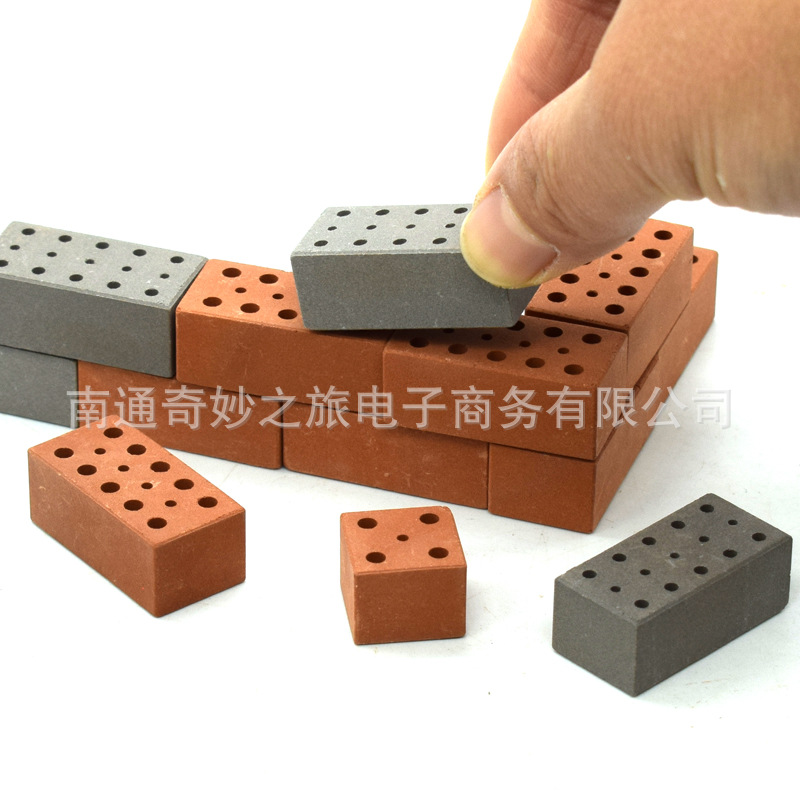 Little Mason ladrillo rojo niños modelo de construcción de DIY bloques de construcción juguetes educativos de construcción de comercio exterior AliExpress