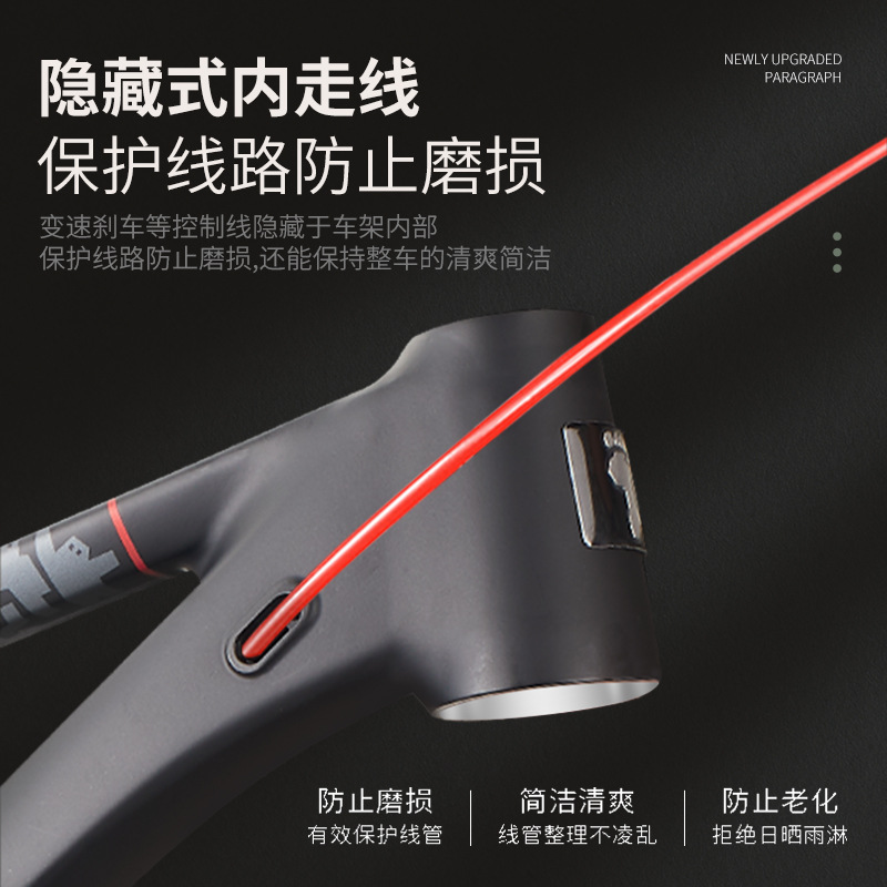 Bicicleta de montaña 29 pulgadas nivel de competencia pendiente de tierra cola dura caja de tambor de aleación de aluminio versión marco todoterreno de línea interior