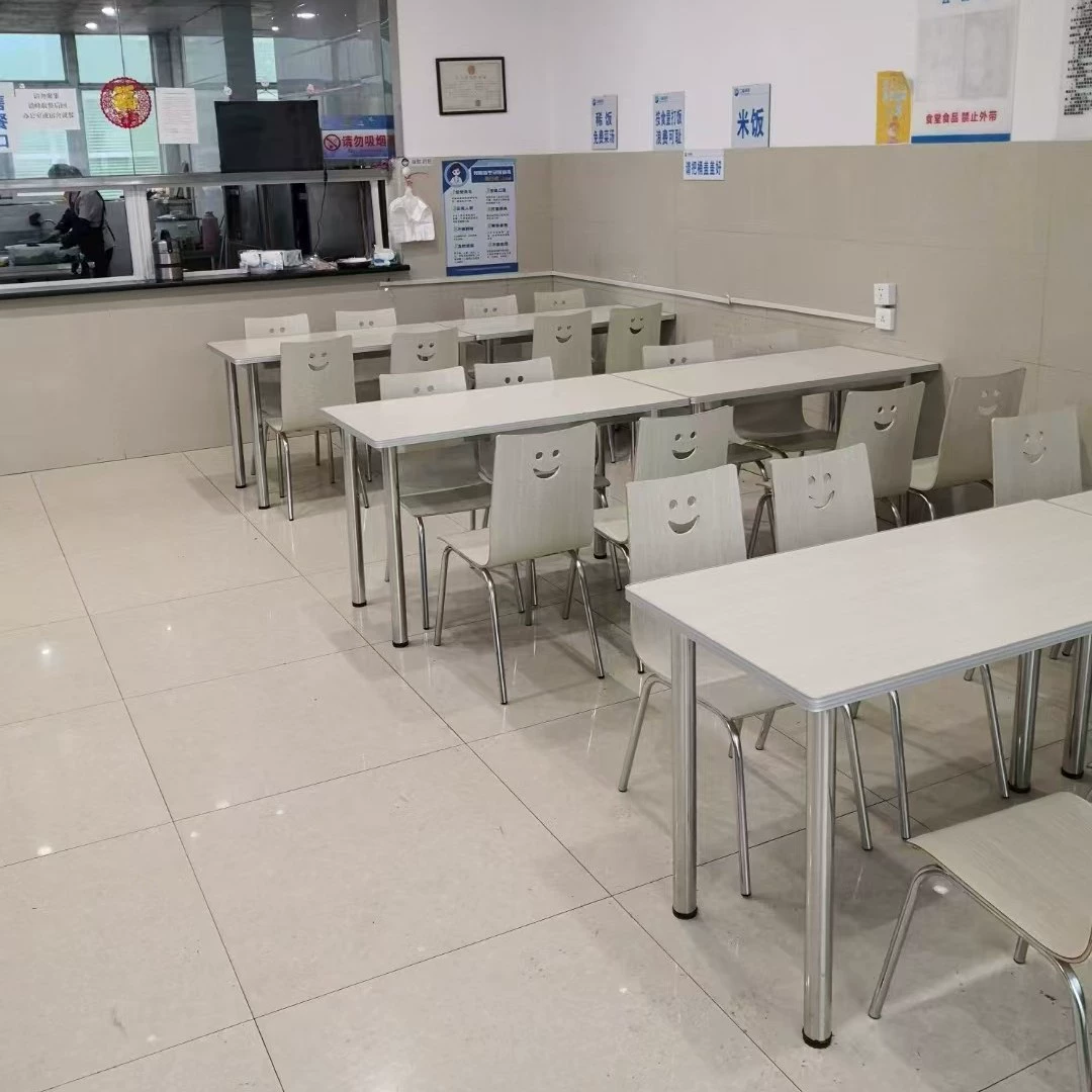 Обеденные столы и стулья для гостиниц, обеденные столы для ресторанов быстрого питания, столы и стулья из нержавеющей стали для магазинов чая с молоком, цельный обеденный стол для столовой для коммерческого использования.
