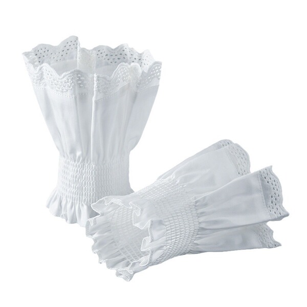 Pseudo -sleeve cotton care set female folds cuffs