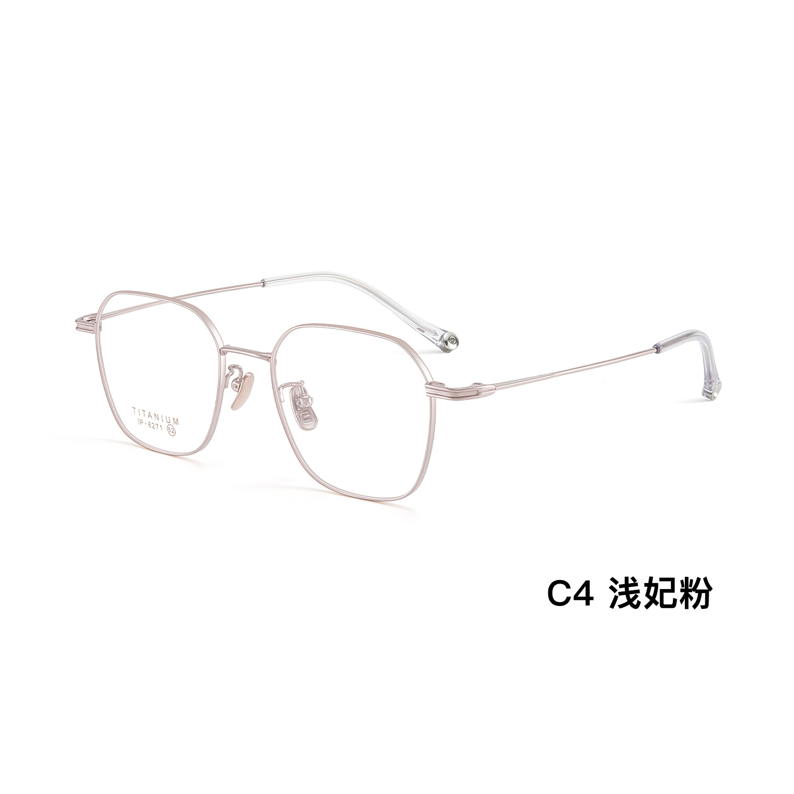 Ágil y elegante retrógrado marco de gafas de titanio puro marco de gafas de múltiples lados cómodo no pellizco cara Danyang marco de gafas al por mayor