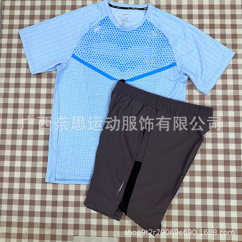 2025潮牌速干透气健身上衣短袖运动冰丝短袖T恤冰丝运动外贸批发|undefined