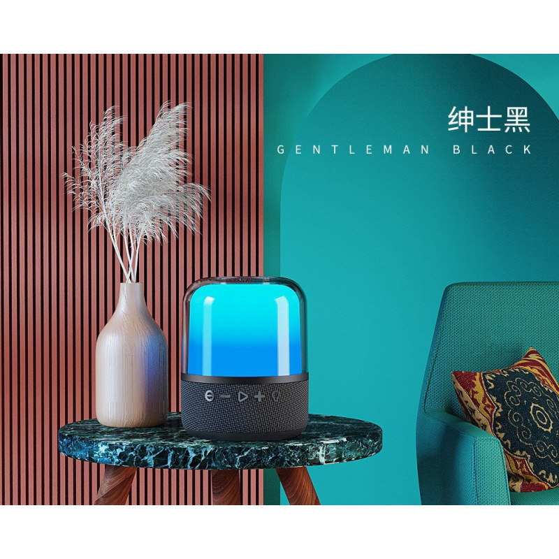 爆款jy02创意LED呼吸灯小音响重低音炮户外七彩灯大音量蓝牙音箱|undefined