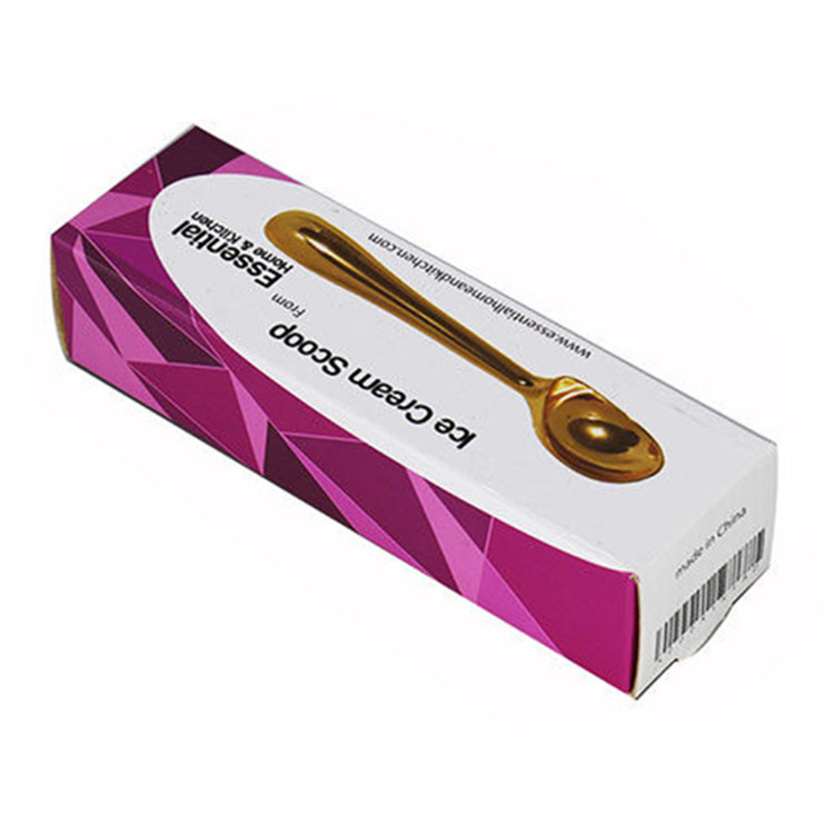 彩盒瓦楞盒定 做防水折叠纸盒长方形纸盒 双插盒扣底勺子包装纸盒