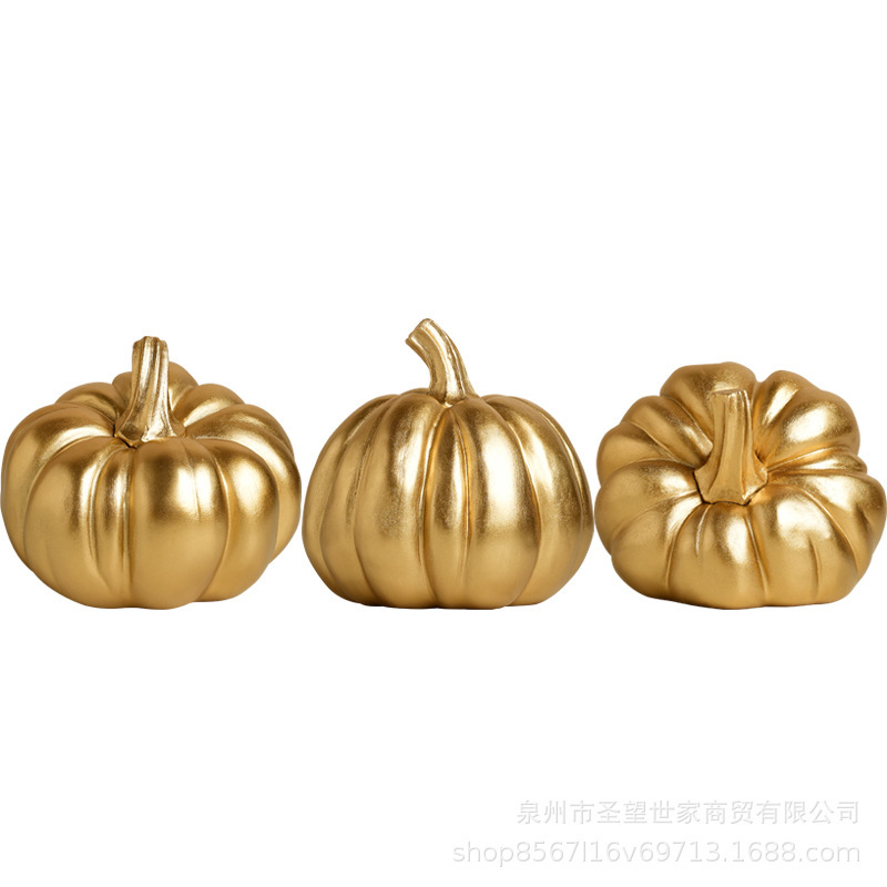アメリカのハロウィンレトロカボチャの装飾品家庭用家具樹脂工芸品リビングルーム玄関装飾用品卸売|undefined