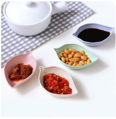 Small wheat straw multi-shaped serving dish for kitchen utensils, vinegar sauce seasoning dish, seasoning dish, round pickles serving dish