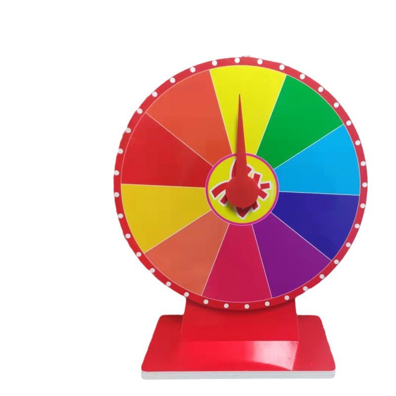 데스크탑 작은 턴테이블 데스크탑 복권 턴테이블 행운의 턴테이블 활동 게임 소품 지울 수있는 어린이 학습