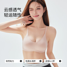 品牌同款小奶皮无痕内衣女小胸聚拢胸罩防下垂收副乳薄款美背文胸