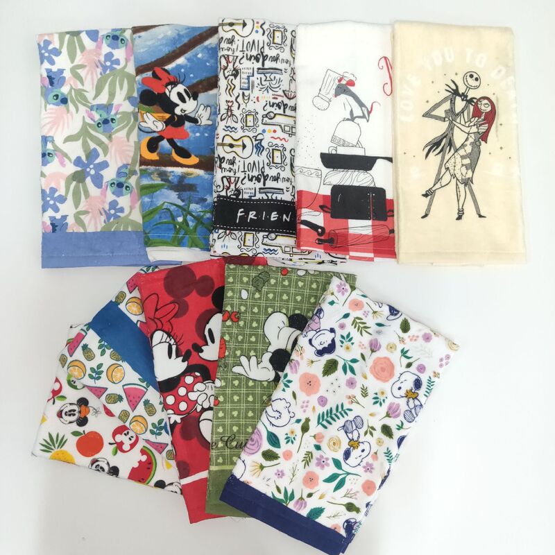 Foreign trade manufacturer American Cartoon Cartoon stitch Mickey Mouse Snoopy cute pillow towel towel tea towel Foreign trade manufacturer American Cartoon Cartoon stitch Mickey Mouse Snoopy cute pillow towel towel tea towel