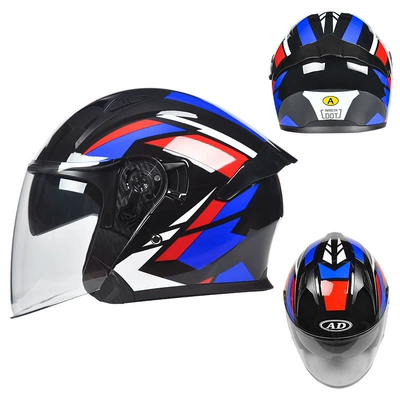 Motosiklet kaskı (dəbilqə): use, available in half-helmet and three-quarter helmet