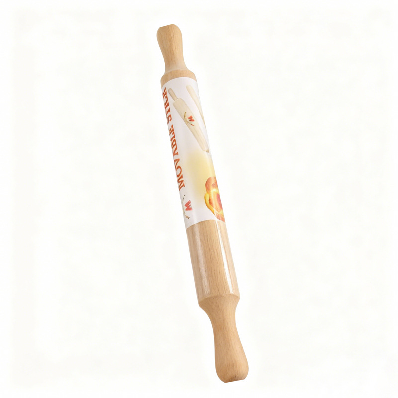 Rodillo de madera para hornear, rodillo de mano de tamaño mediano, utensilio de cocina para amasar y repostería. image 6