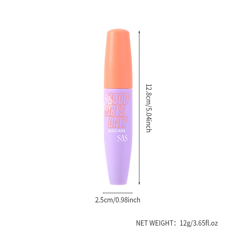 El rímel transfronterizo explosivo de USHAS Amazon es resistente al agua y no se mancha, largo y grueso, rizado SAC062