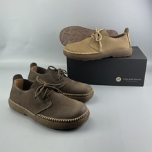 广东真皮男鞋批发老店 欧美复古磨砂牛皮休闲男鞋 马克线皮鞋2608