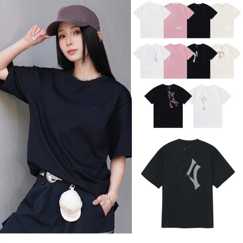 Mlb Summer New Yankees Colorful Graffiti Ny Short-Sleeved American Street Style Casual Loose T-Shirt for Men and Women Couples Mlb Summer New Yankees Colorful Graffiti Ny Short-Sleeved American Street Style Casual Loose T-Shirt for Men and Women Couples