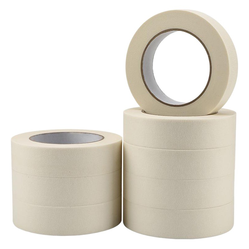 Color Cinta de papel de enmascaramiento de alto adhesivo de una sola cara Cubierta de pintura de coche a mano blanca enmascaramiento adhesivo decoración Decoración
