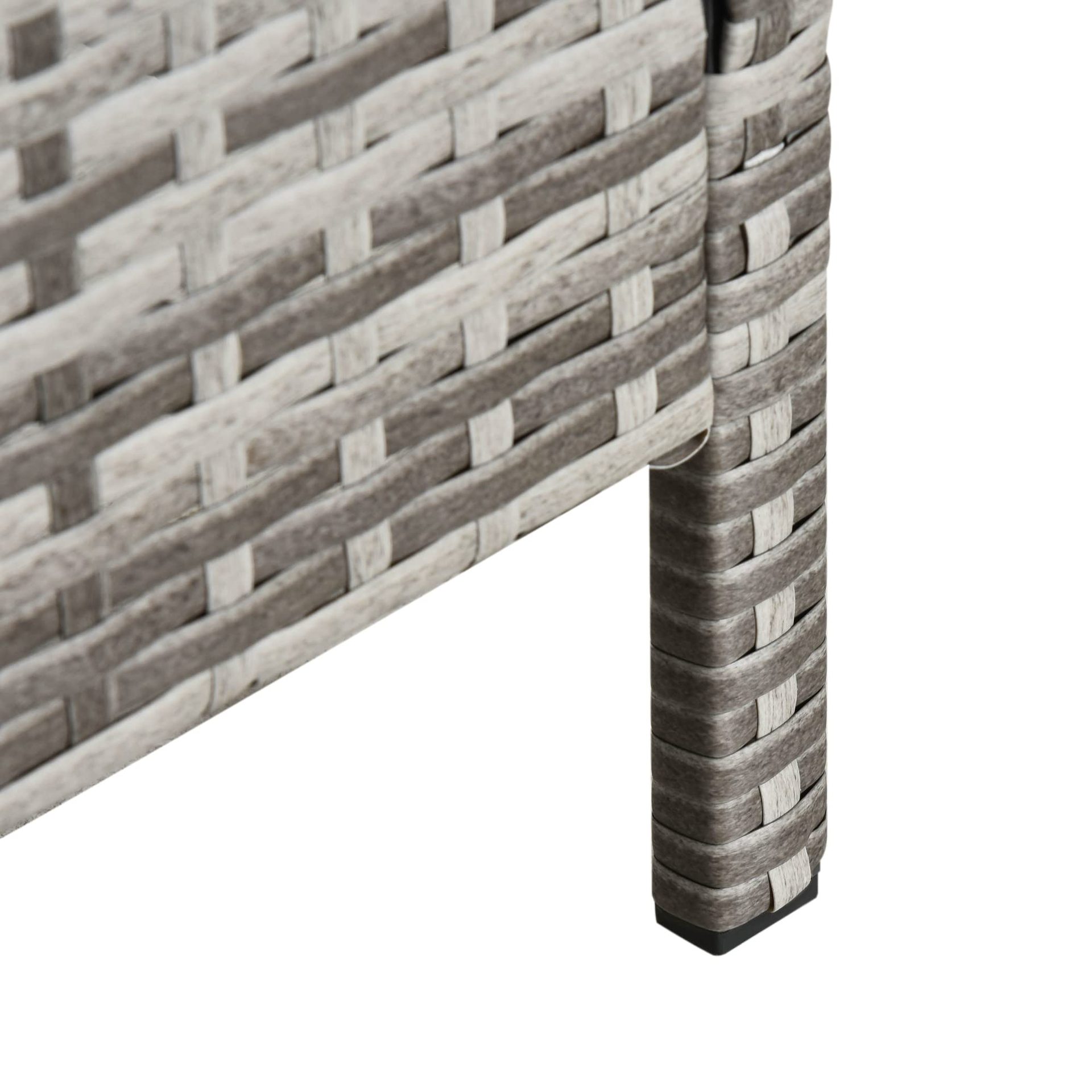 Muebles al aire libre Amazon promoción silla de caña patio de caña PE jardín de caña seis piezas set sofá