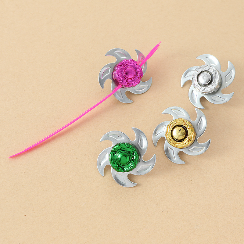 Hoja de hierro tire regla Gyro pull gobernante ciclón Gyro niños tirar alambre giratorio juguete cuadrado fábrica al por mayor nuevo