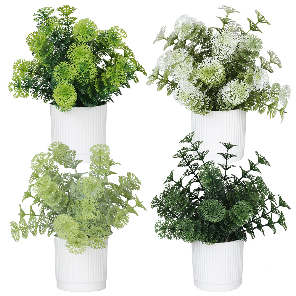 Mini Planta Artificial de Vainilla de Plástico Decorativa para el Hogar