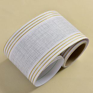 Bathroom Self-Adhesive Waistline Stickers Waterproof Skirting Wall Stickers Floor Corner Line Bedroom Living Room Dormitory Decoration Window Sill Top