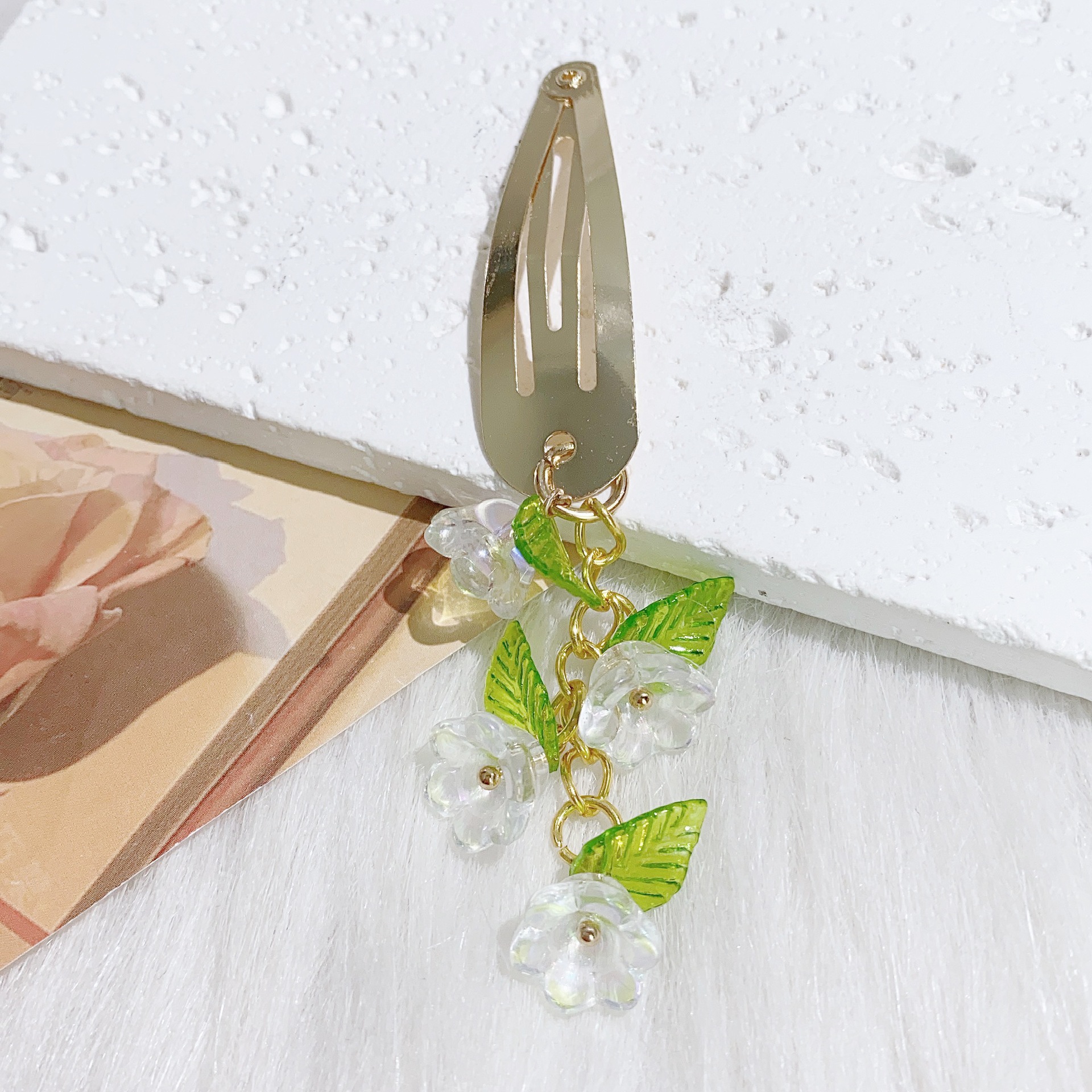 10g Weight Charm Hair Clips Hair Accessories Type 1 Piece Quantity Holiday, Street Occasion Alloy Material Flower Pattern All Seasons Season Women's Gender IG Style, Elegant Style IG Style Elegant Women's Flower Alloy Charm Hair Clips 8
