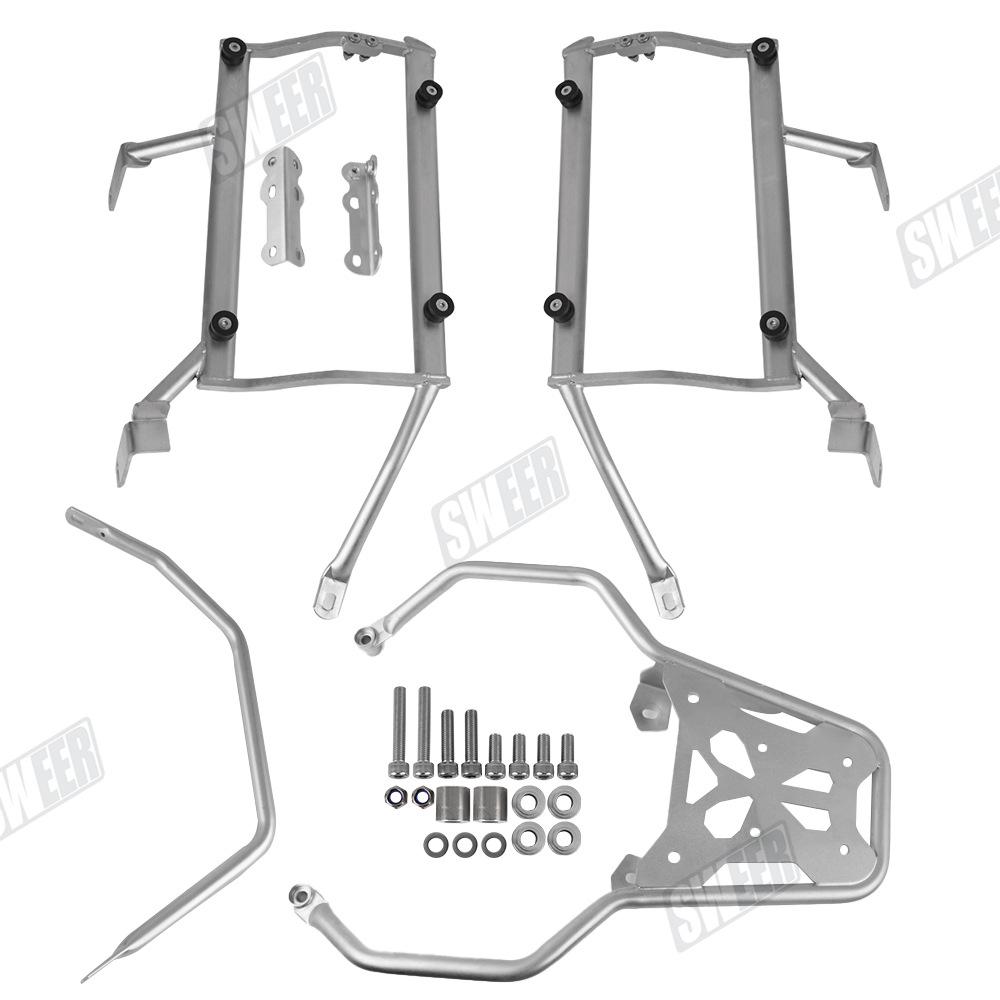 Suitable for Bmw Motorcycles F750Gs/F850Gs Adv Stainless Steel Three-Box Bracket Tail Box Rack Side Box Rack