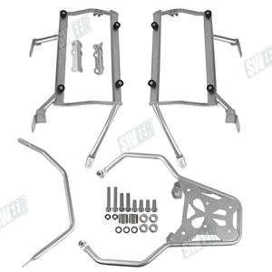 BMW F750GS/F850GS Adv motosikletləri üçün paslanmayan polad üç qutulu arxa baqaj rəfi