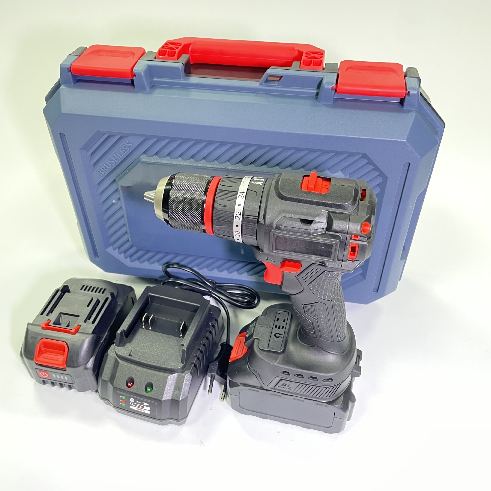 (下单编号240)外贸锂电无刷冲击手电钻13MM(MT插口)