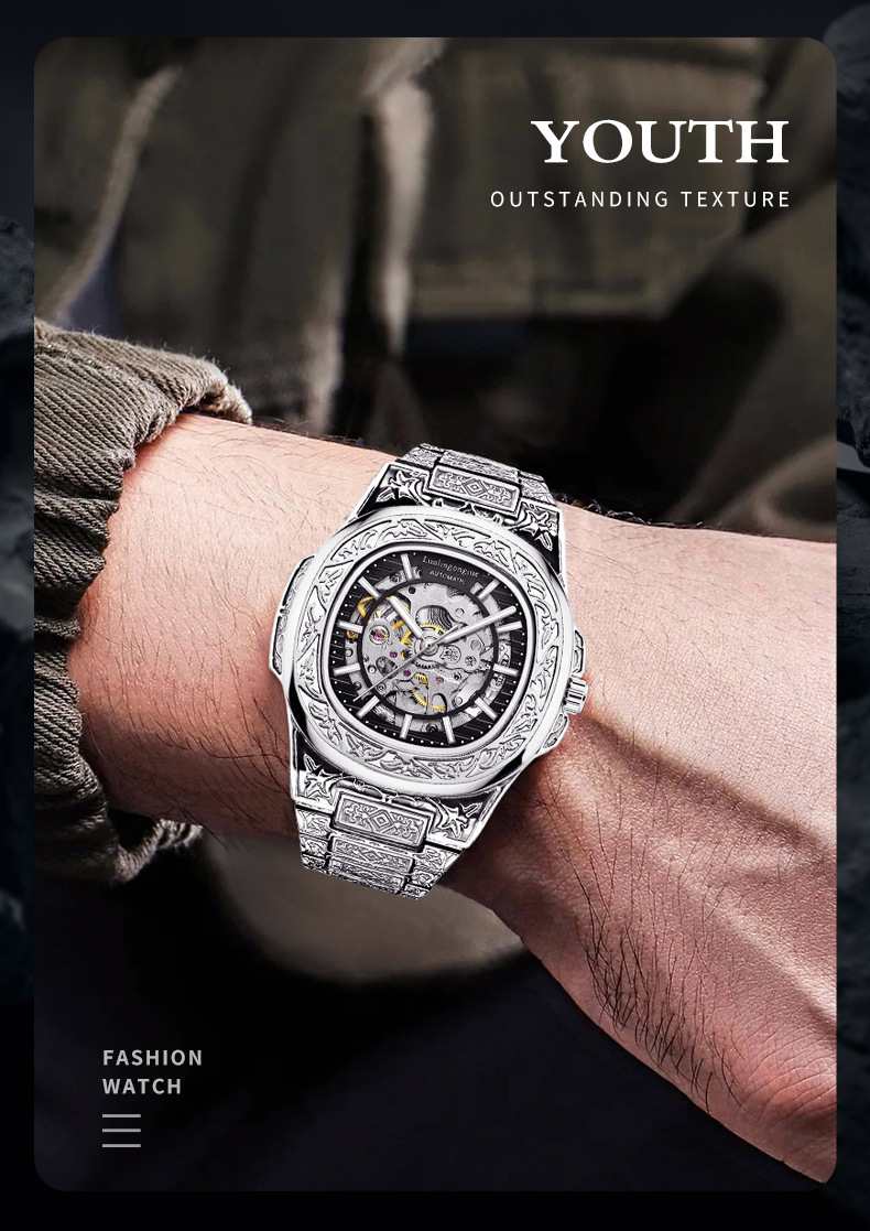 Automatic Mechanical Watch For Men Luxury Business Luminous Style_voghion.com