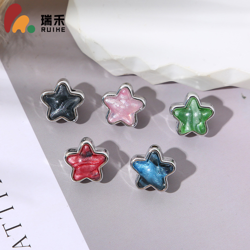 Brand double-sided elegant acrylic bracelet with zircon