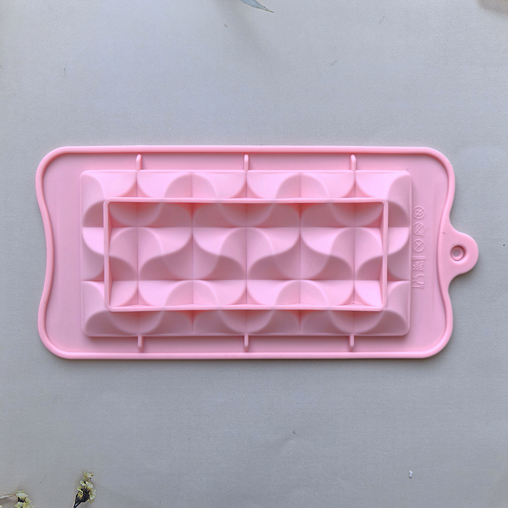 124 molde de silicona chocolate agudo pastel helado pudín molde de postre jabón utensilios de cocción