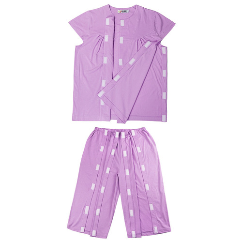 Easy to put on and take off patient clothing fracture care recovery clothing easy to put on and take off vest women's waistcoat mother short-sleeved summer