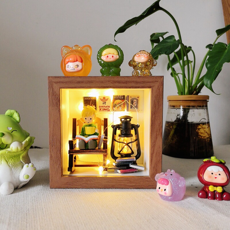 Hollow Three-Dimensional Photo Frame 7.5cm Deep DIY Creative Figurine Blind Box Storage and Display Box Stand Factory Source