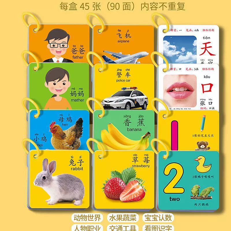 Карты раннего обучения для малыша, когнитивная карточка, развивающая игрушка, словарная карточка, не рвется, воспитание и обучение детей, грамотность