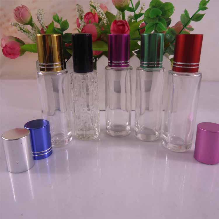 现货15ml滚珠走珠玻璃瓶香水精油喷雾瓶美妆日化包装瓶可logo