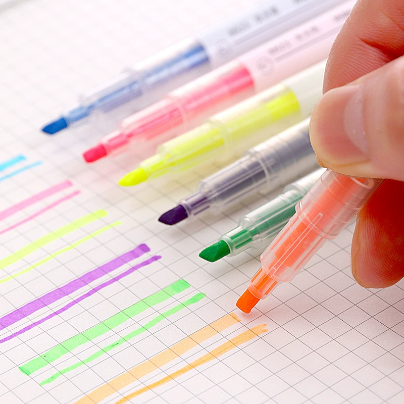 Fluorescence double-sided marker for elementary school students