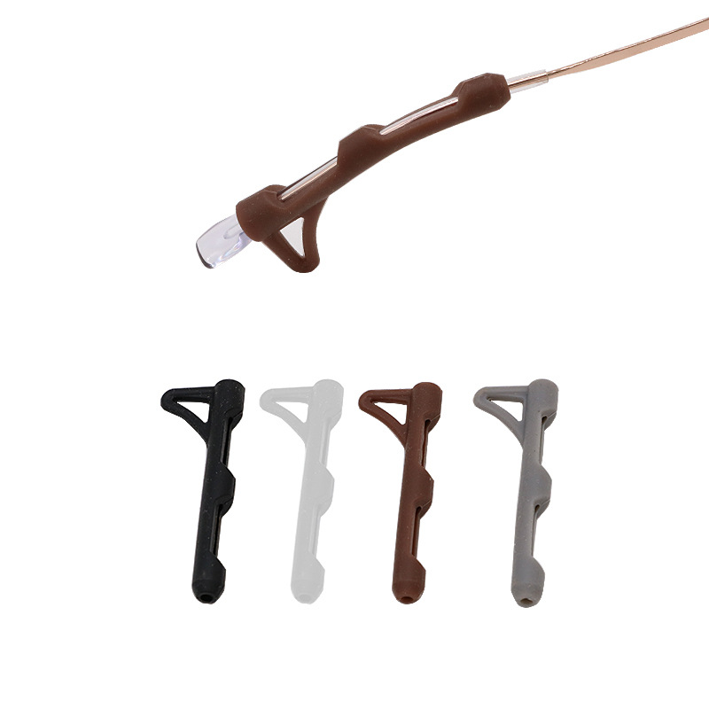 Glasses Accessories, Anti-Slip Silicone Ear Hooks, Round Tube Hook-Style Anti-Slip Ear Hooks