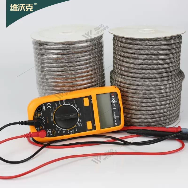 厂家定制6mm防静电绳高负荷承载机械设备除静电不锈钢金属纤维绳