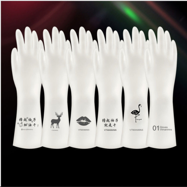 가정용 식기 세척 주방 식기 세척 장갑 비 누출 청소 가정용 세탁 장갑