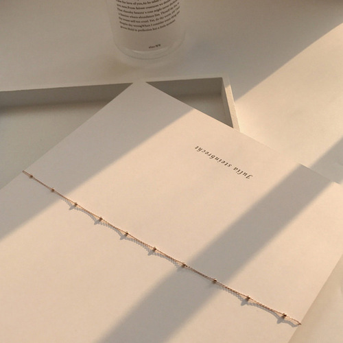 Choker Girl's Heartbeat Fine Necklace Korean Delicate Beaded Clasp Collar Necklace Simple Short Necklace