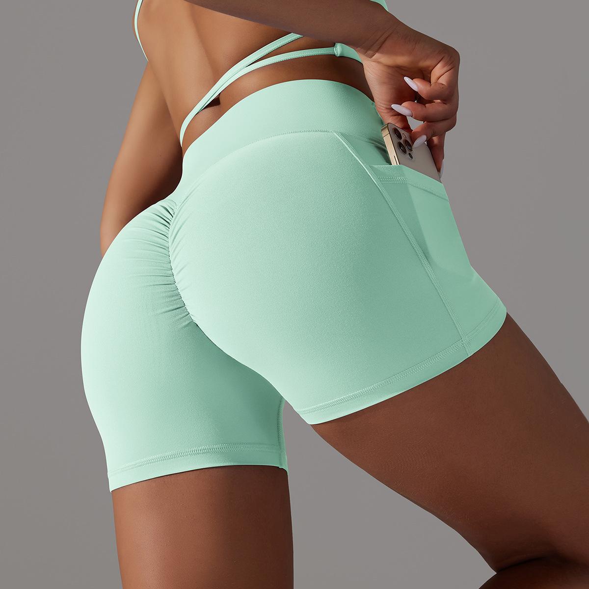 Simple Style Sports Solid Color Nylon Active Bottoms Shorts display picture 43