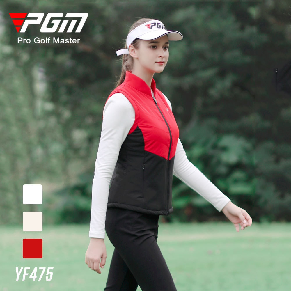 Áo gi lê nữ golf mẫu mới thu đông PGM — Yf475-trắng Đen [thêm bông], Yf475-đỏ Đen [thêm bông], Yf475-kaki Đen [thêm bông]