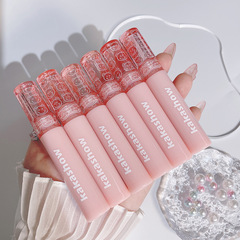 Kakashow Bubble Bear Pure Desire Water-Glossy Mirror Lip Glaze Does Not Fade and Shows Whitening Student Party Pseudo-No-Makeup Niche Hair