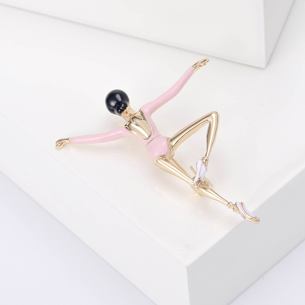 Women's Gender Enamel Design Novelty Pin Ballet Girl Alloy Enamel Women's Brooches